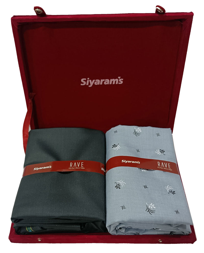 siyaram's unstitched shirts trousers for men pure cotton shirt ka kapda  shirt piece men branded fabric cloth premium clothing quality purple  Checkered Shirt and grey pant poly viscose combo