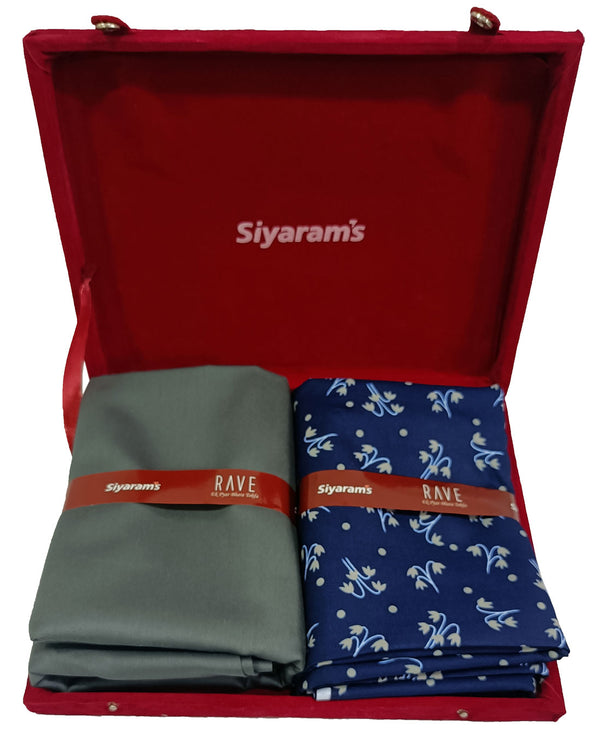 Siyaram Cotton Printed Shirt & Trouser Fabric  (Unstitched)-082