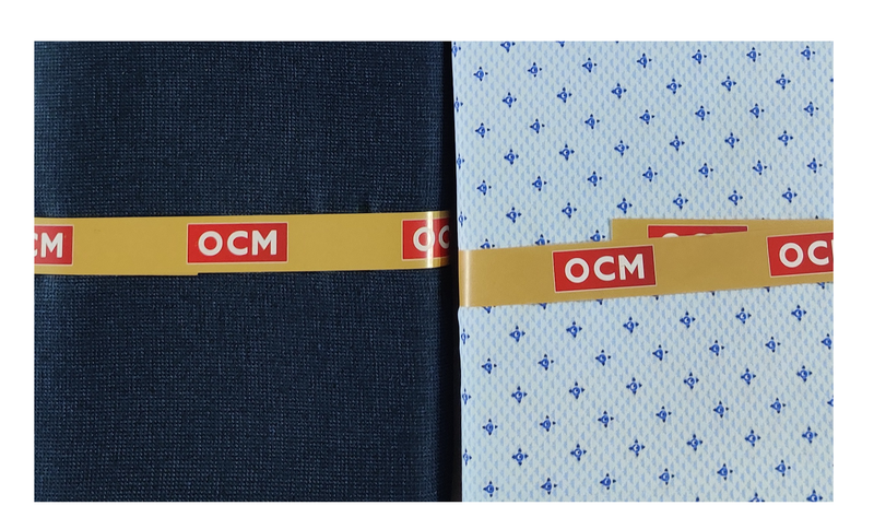 OCM  Unstitched Cotton Shirt & Trouser Fabric Printed.