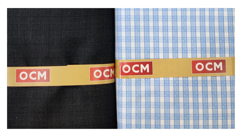 Unstitched Cotton Shirt & Trouser Fabric Checkered