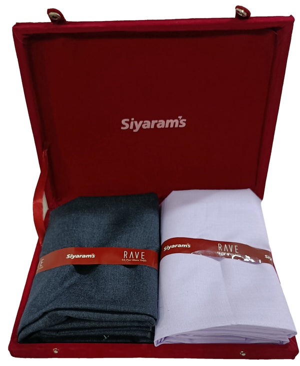 Siyaram's  Unstitched Cotton Blend Shirt & Trouser Fabric Solid-01