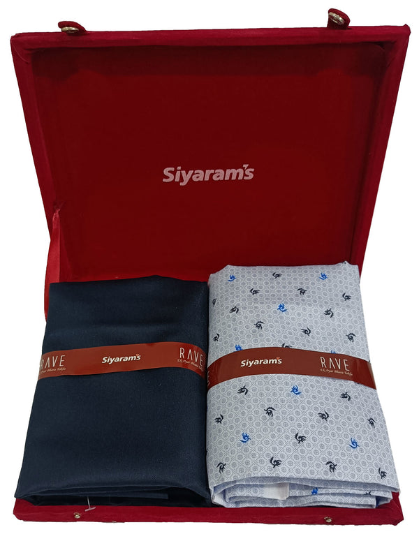 Siyaram Cotton Printed Shirt & Trouser Fabric  (Unstitched)-066