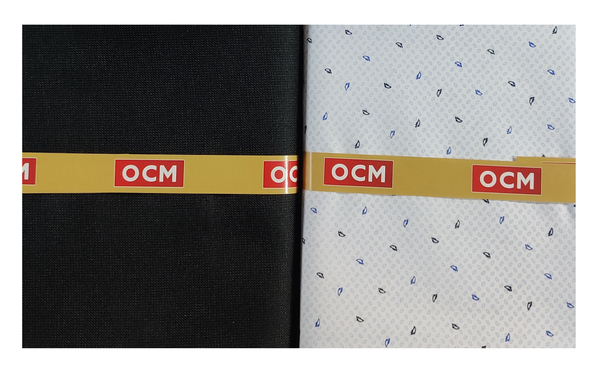 OCM  Unstitched Cotton Shirt & Trouser Fabric Printed