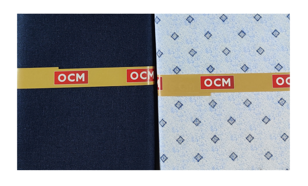 OCM  Unstitched Cotton Shirt & Trouser Fabric Printed.