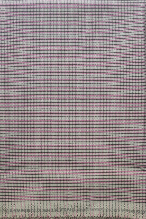 Raymond  Cotton Checkered Shirt Fabric  (Unstitched)-1021