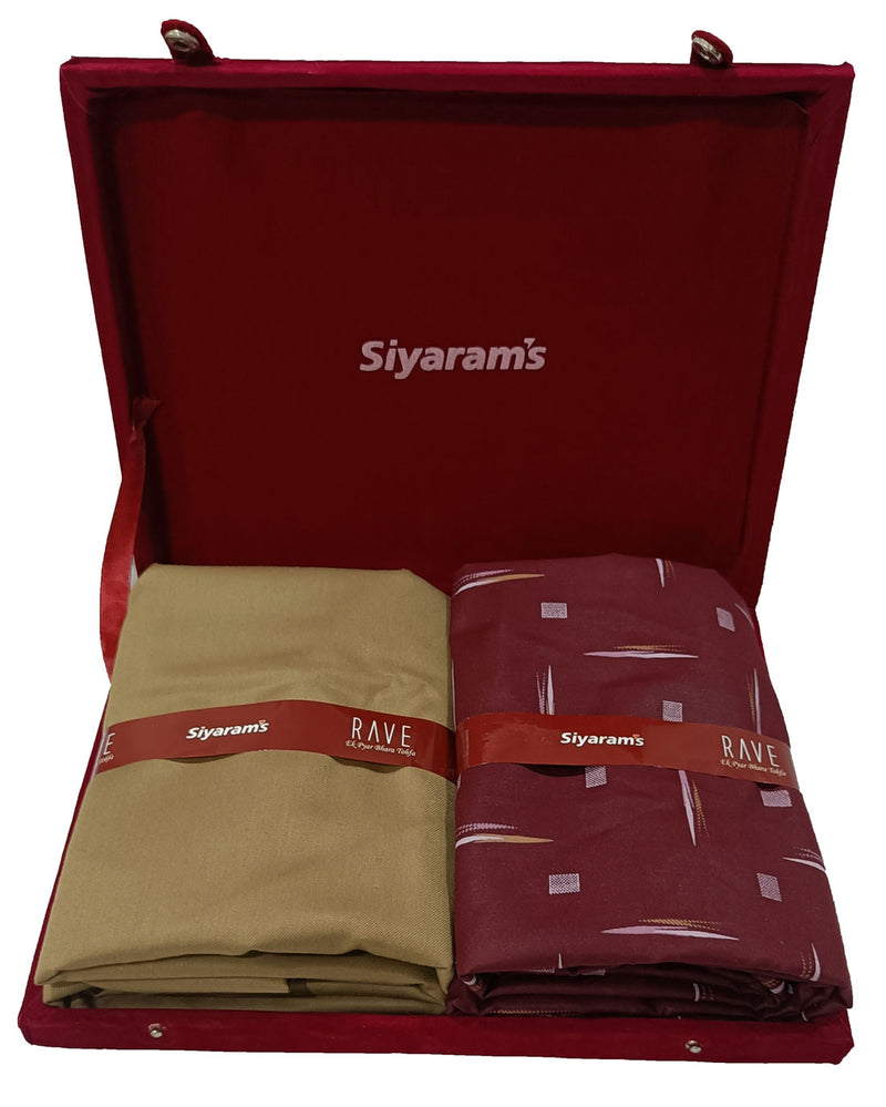 Siyaram Cotton Printed Shirt & Trouser Fabric  (Unstitched)-021