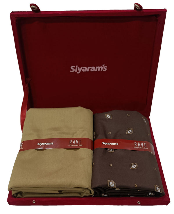 Siyaram Cotton Printed Shirt & Trouser Fabric  (Unstitched)-022