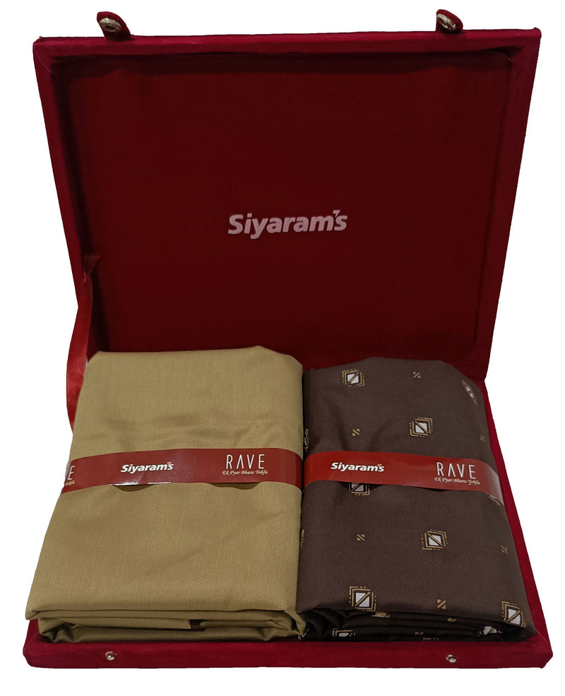 Siyaram Cotton Printed Shirt & Trouser Fabric  (Unstitched)-022