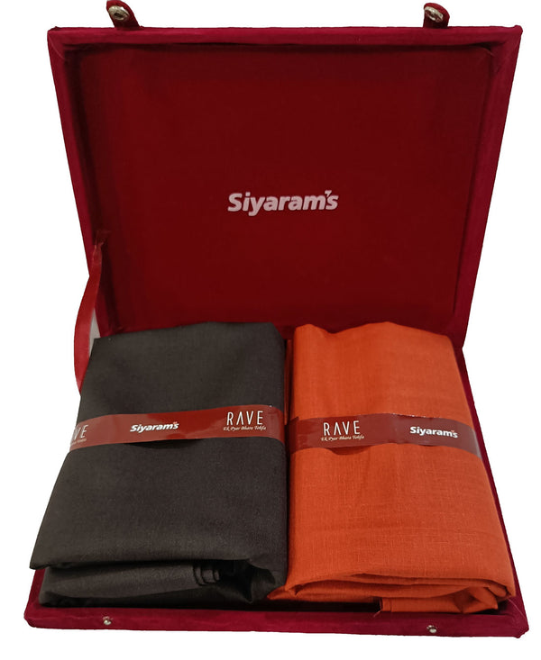 Siyaram's  Unstitched Cotton Blend Shirt & Trouser Fabric Solid-022