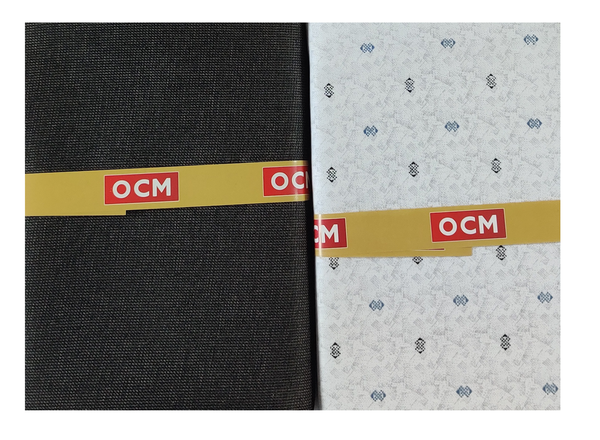 OCM  Unstitched Cotton Shirt & Trouser Fabric Printed.