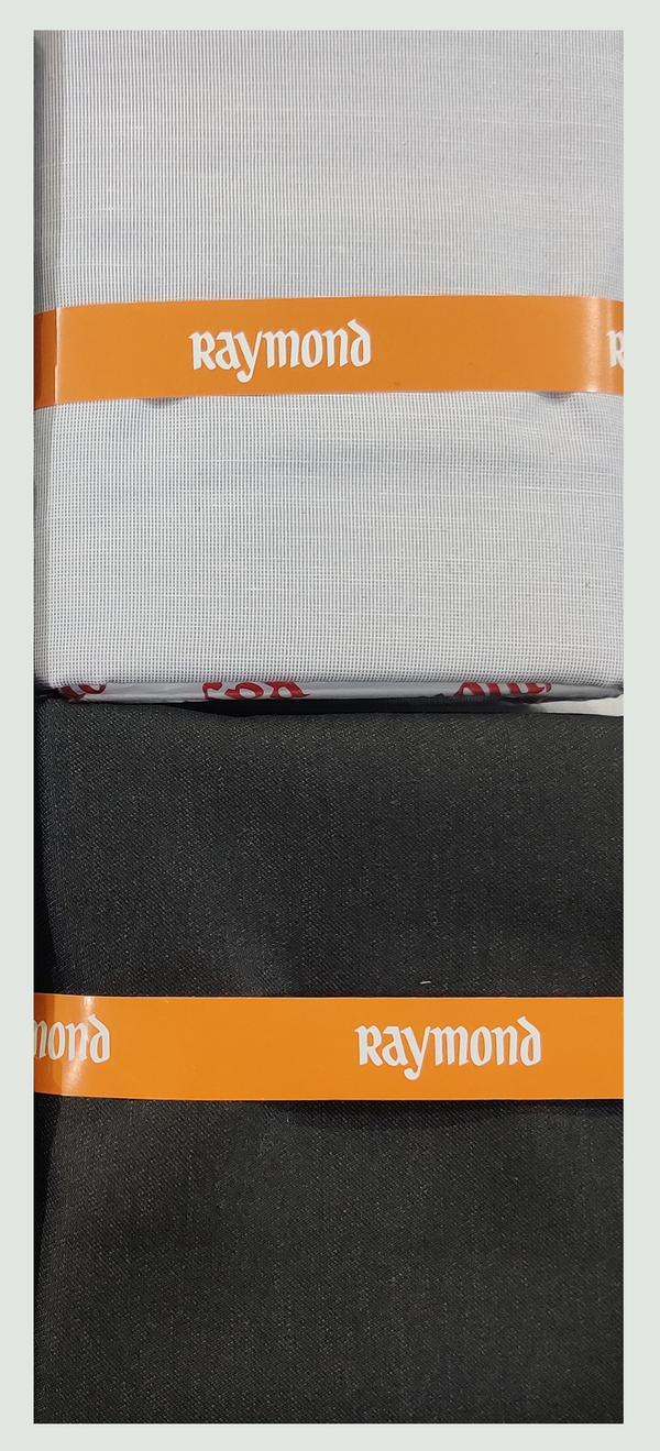 Raymond  Unstitched Cotton Shirt & Trouser Fabric Solid.