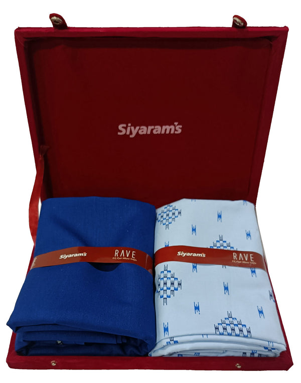 Siyaram Cotton Printed Shirt & Trouser Fabric  (Unstitched)-024