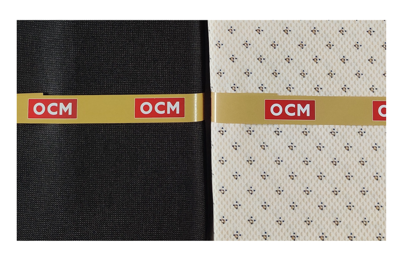 OCM  Unstitched Cotton Shirt & Trouser Fabric Printed.