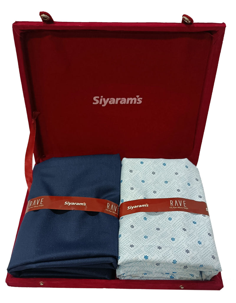 Siyaram Cotton Printed Shirt & Trouser Fabric  (Unstitched)-026