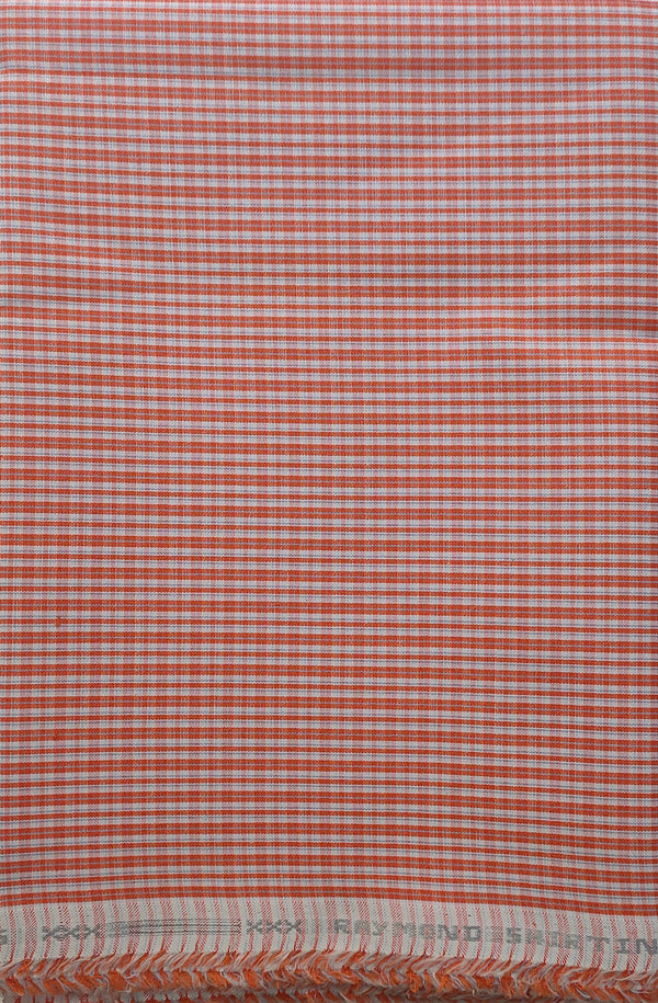 Raymond  Cotton Checkered Shirt Fabric  (Unstitched)-1026