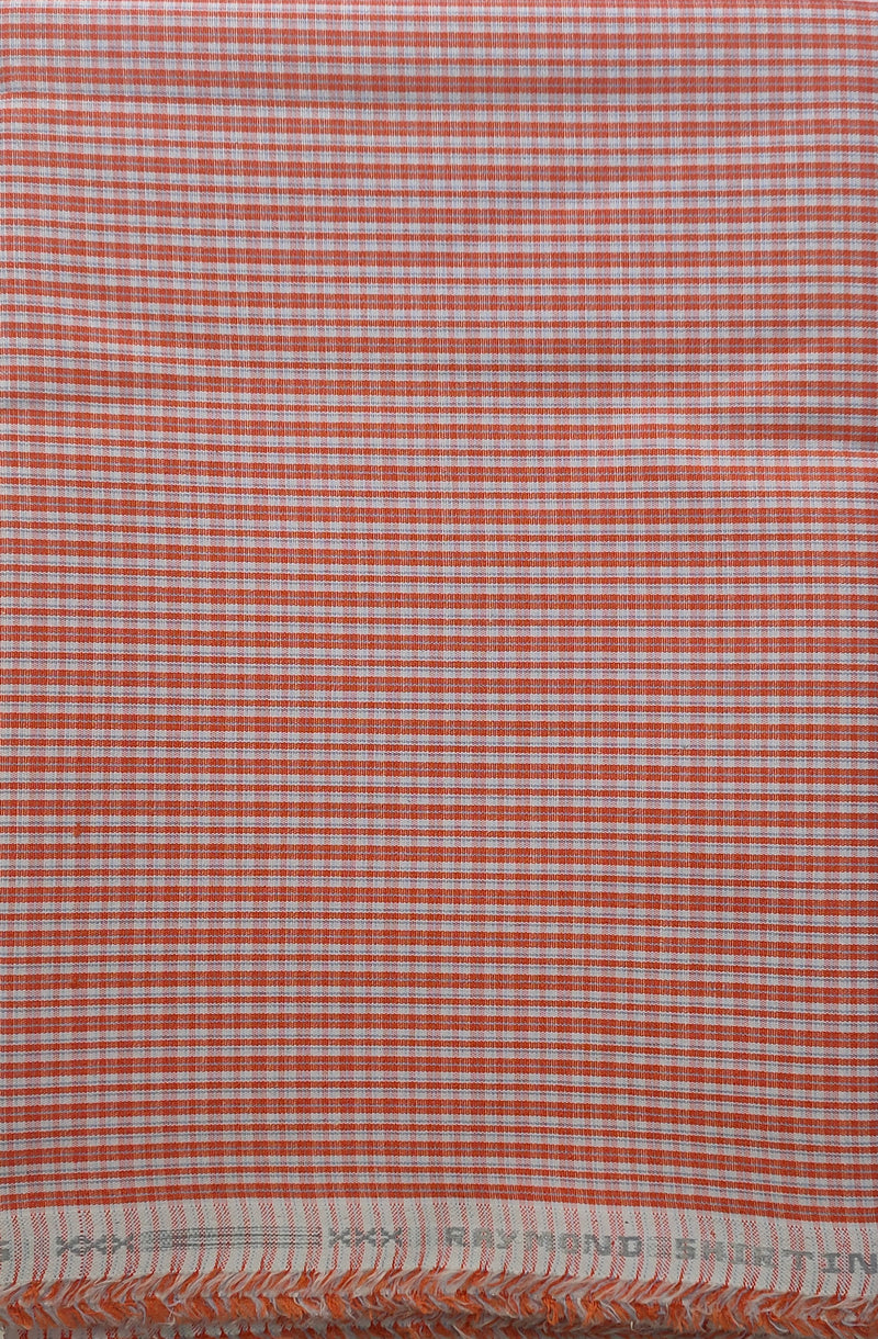 Raymond  Cotton Checkered Shirt Fabric  (Unstitched)-1026