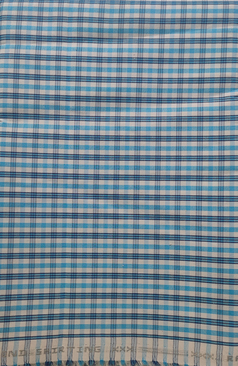 Raymond  Cotton Checkered Shirt Fabric  (Unstitched)-1027