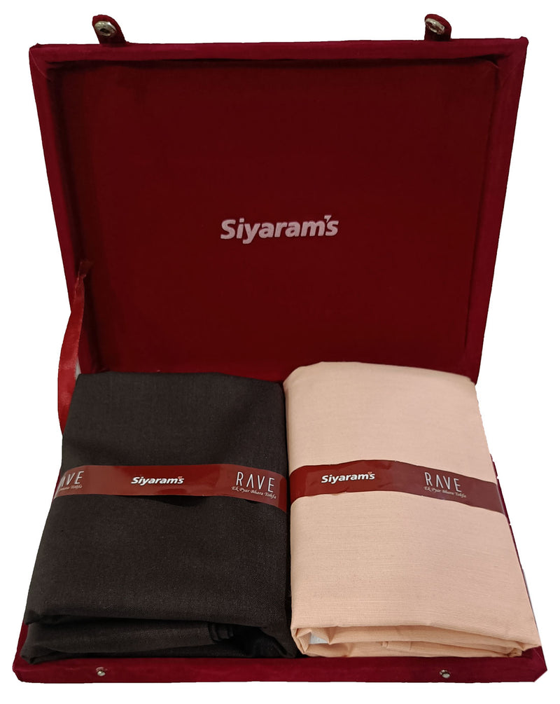 Siyaram's  Unstitched Cotton Blend Shirt & Trouser Fabric Solid-028