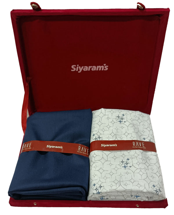 Siyaram Cotton Printed Shirt & Trouser Fabric  (Unstitched)-029