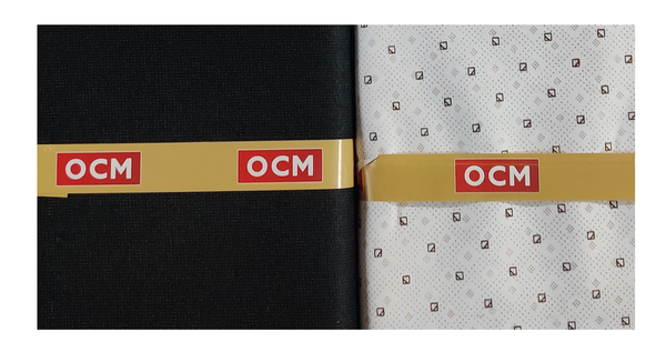 OCM  Unstitched Cotton Shirt & Trouser Fabric Printed.