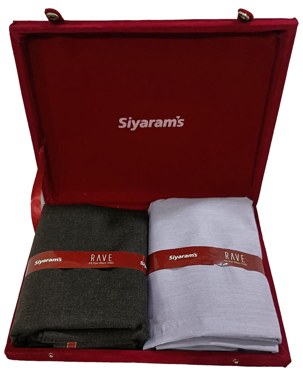 Siyaram's  Unstitched Cotton Blend Shirt & Trouser Fabric Solid-02