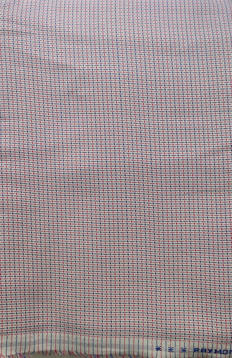 Raymond  Cotton Checkered Shirt Fabric  (Unstitched)-1030