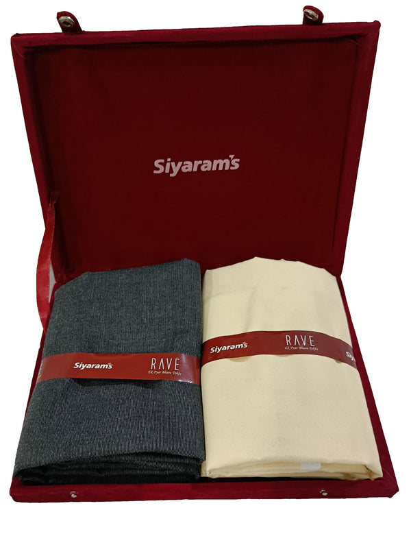 Siyaram's  Unstitched Cotton Blend Shirt & Trouser Fabric Solid-030