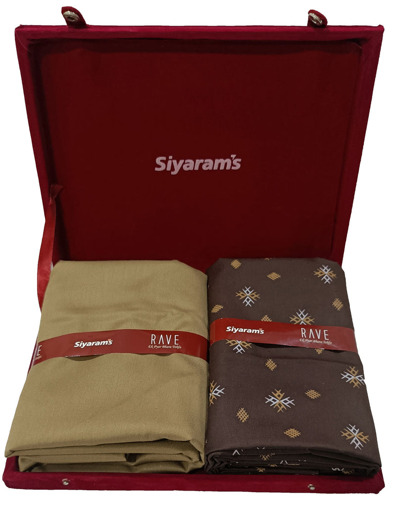 Siyaram Cotton Printed Shirt & Trouser Fabric  (Unstitched)-031