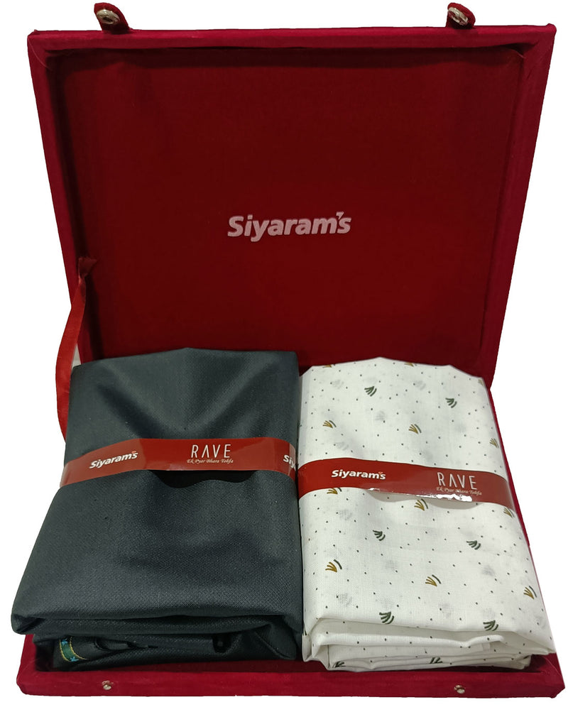 Siyaram Cotton Printed Shirt & Trouser Fabric  (Unstitched)-032