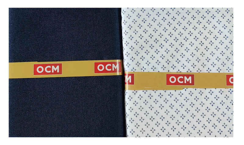 OCM  Unstitched Cotton Shirt & Trouser Fabric Printed.