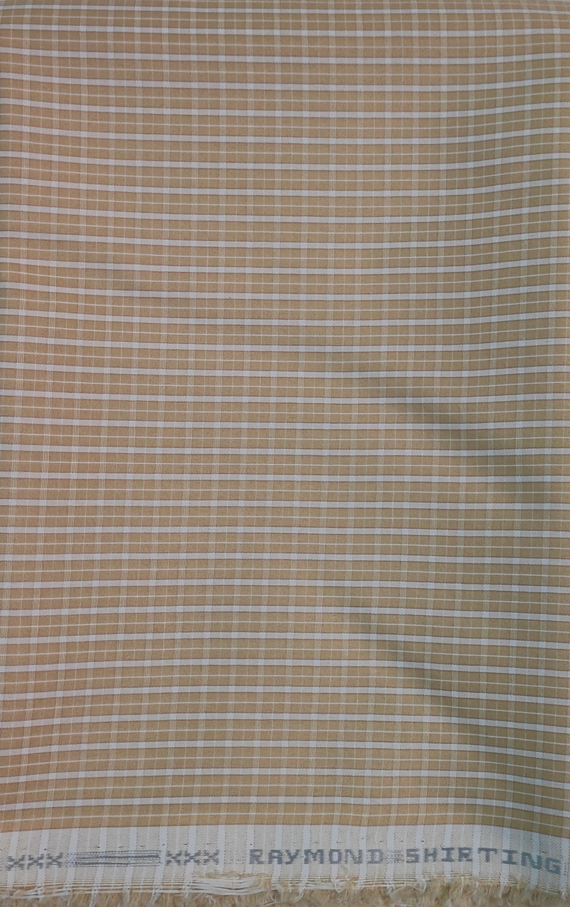 Raymond  Cotton Checkered Shirt Fabric  (Unstitched)-1035