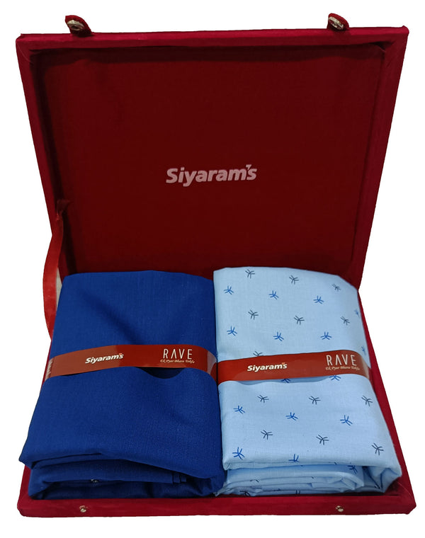 Siyaram Cotton Printed Shirt & Trouser Fabric  (Unstitched)-035