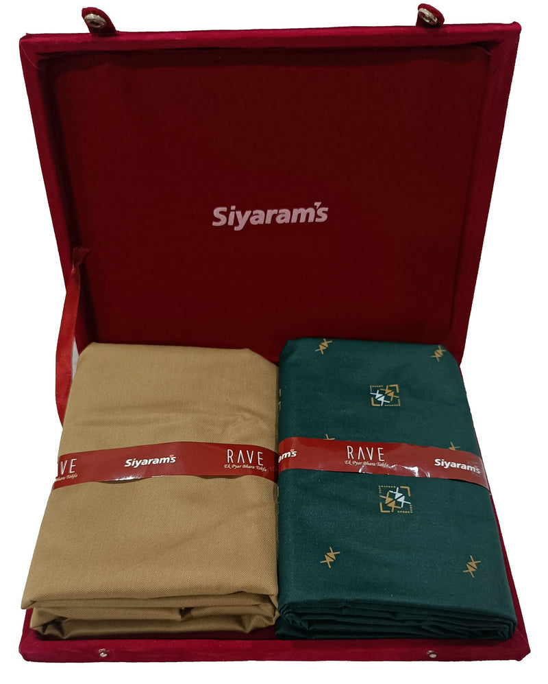 Siyaram Cotton Printed Shirt & Trouser Fabric  (Unstitched)-038