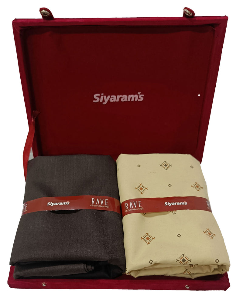 Siyaram Cotton Printed Shirt & Trouser Fabric  (Unstitched)-039