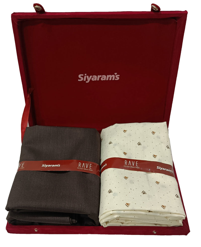Siyaram Cotton Printed Shirt & Trouser Fabric  (Unstitched)-041