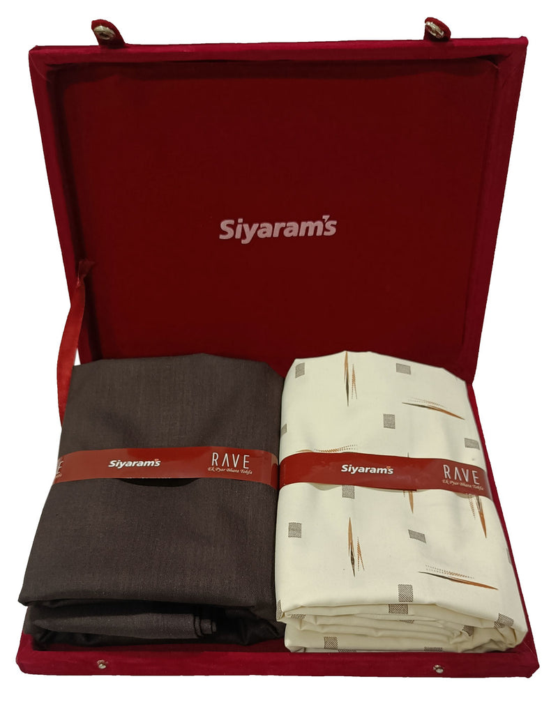 Siyaram Cotton Printed Shirt & Trouser Fabric  (Unstitched)-042