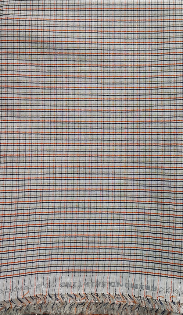 Raymond  Cotton Checkered Shirt Fabric  (Unstitched)-1043