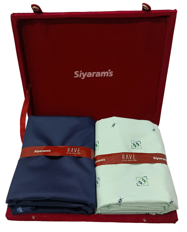 Siyaram Cotton Printed Shirt & Trouser Fabric  (Unstitched)-044