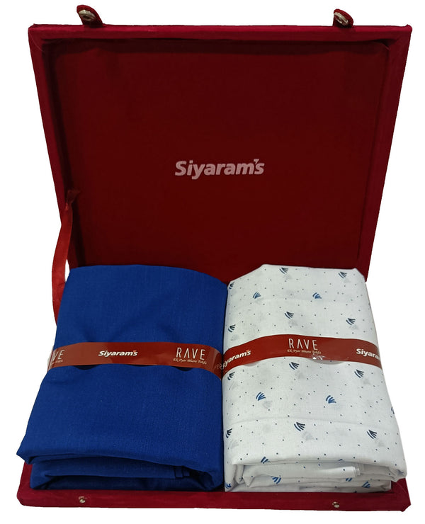 Siyaram Cotton Printed Shirt & Trouser Fabric  (Unstitched)-045