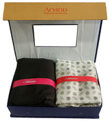 Arvind Unstitched Cotton Blend Shirt & Trouser Fabric Printed-047