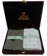 Mansfab  Unstitched Cotton Blend Shirt & Trouser Fabric Printed