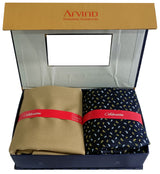 Arvind Unstitched Cotton Blend Shirt & Trouser Fabric Printed-049