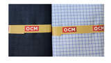 OCM  Unstitched Cotton Shirt & Trouser Fabric Checkered