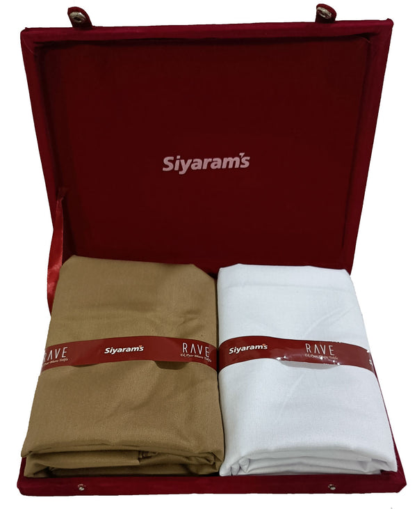 Siyaram's  Unstitched Cotton Blend Shirt & Trouser Fabric Solid-04