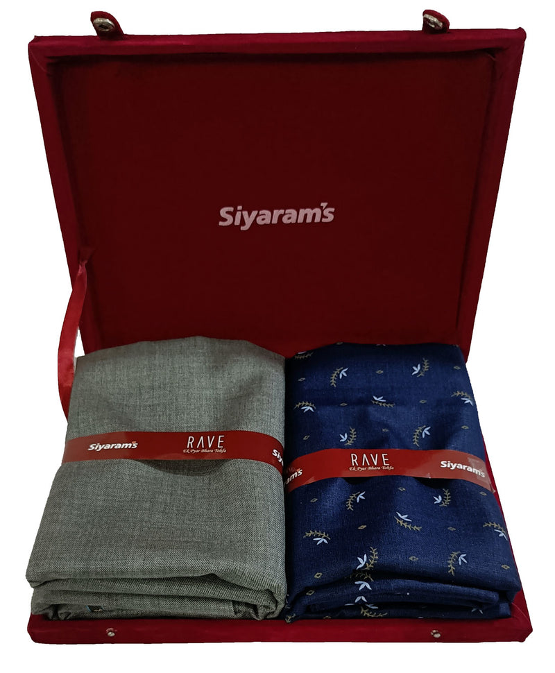 Siyaram Cotton Printed Shirt & Trouser Fabric  (Unstitched)-053