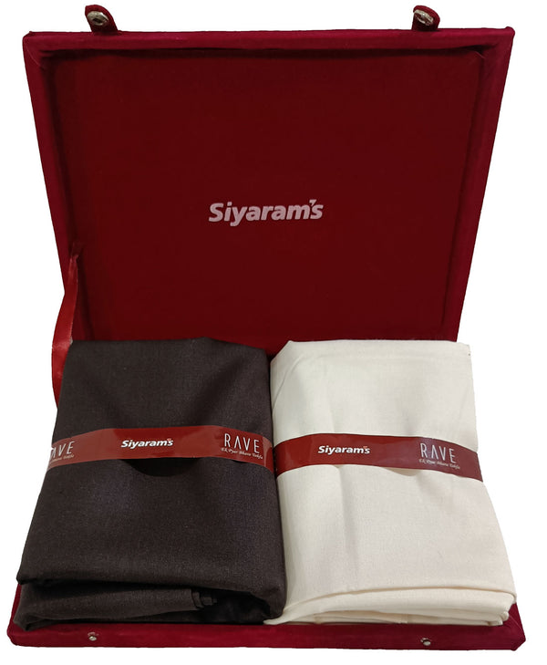 Siyaram's  Unstitched Cotton Blend Shirt & Trouser Fabric Solid-05