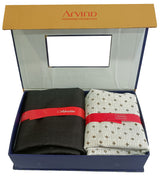 Arvind Unstitched Cotton Blend Shirt & Trouser Fabric Printed-061