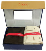 Arvind Unstitched Cotton Blend Shirt & Trouser Fabric Printed-064