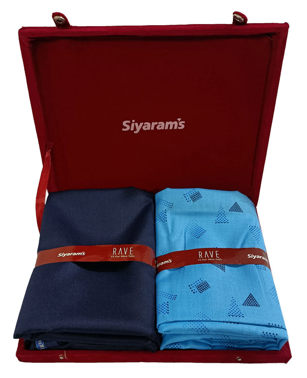 Siyaram Cotton Printed Shirt & Trouser Fabric  (Unstitched)-065