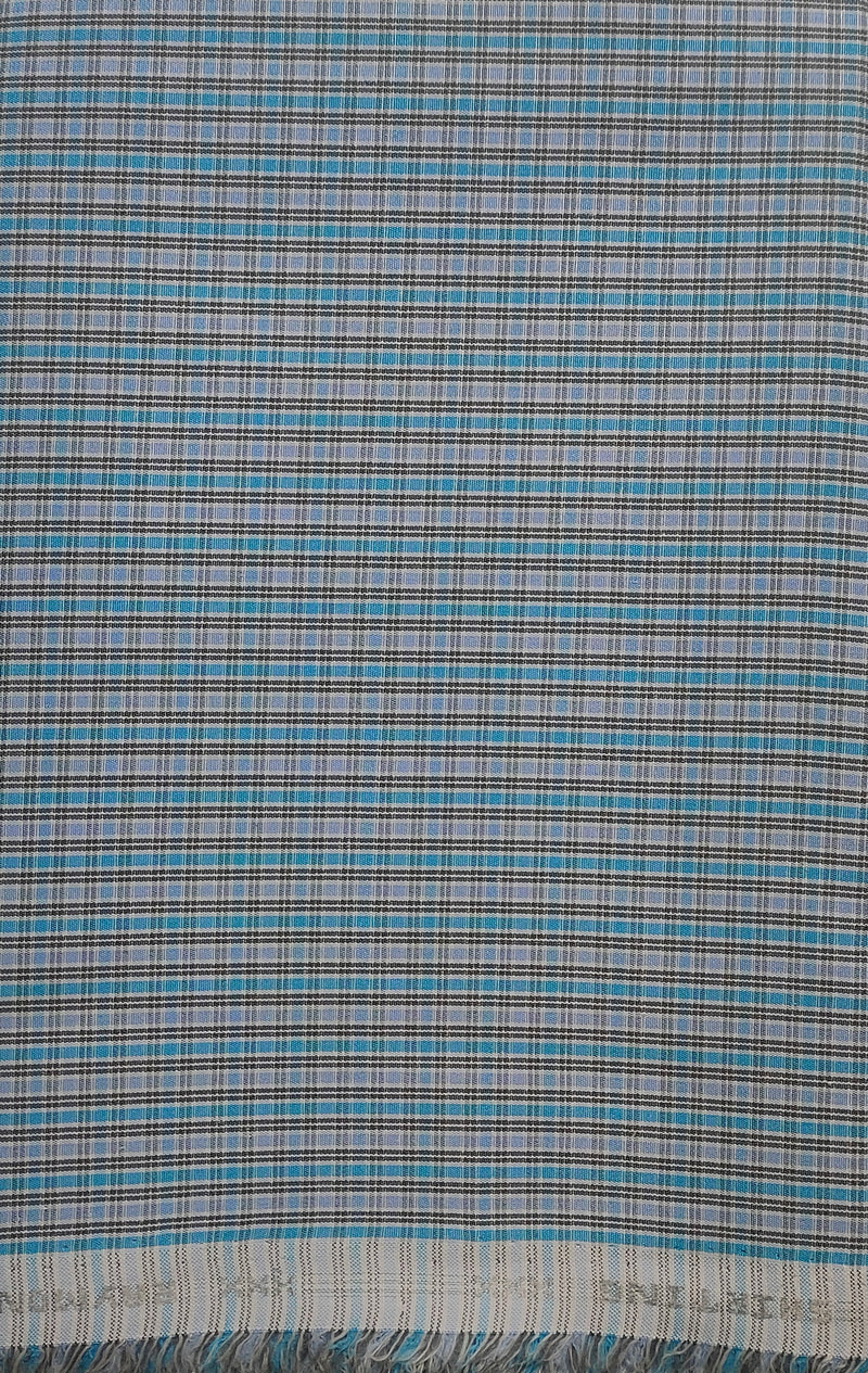 Raymond Cotton Checkered Shirt Fabric  (Unstitched)-1007